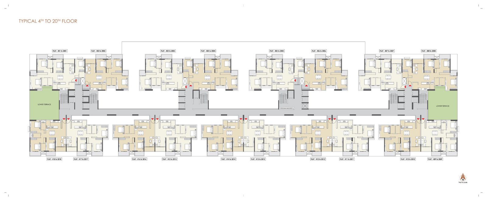 Typical 4th to 20th Floor